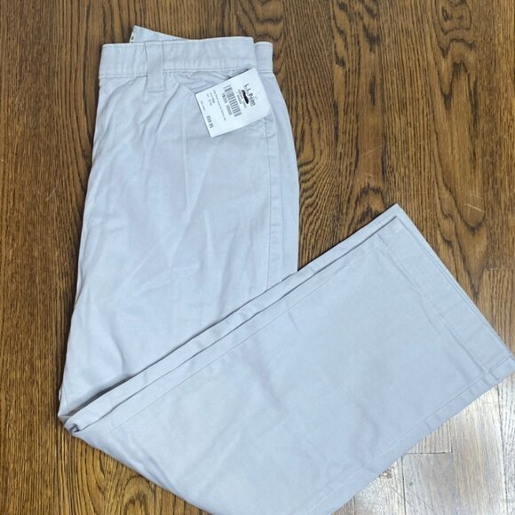 L.L. Bean flannel lined khaki pants women's size 10P - Picture 5 of 8